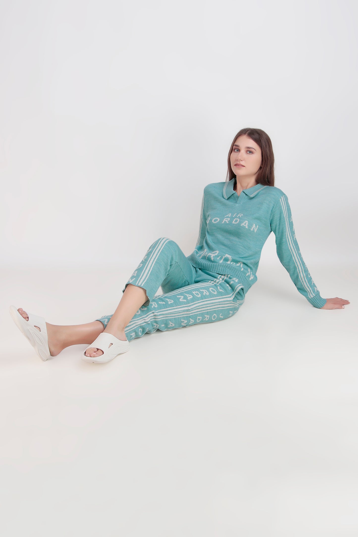 Woolen Co-ord Set - Collar, Daffodil Fabric