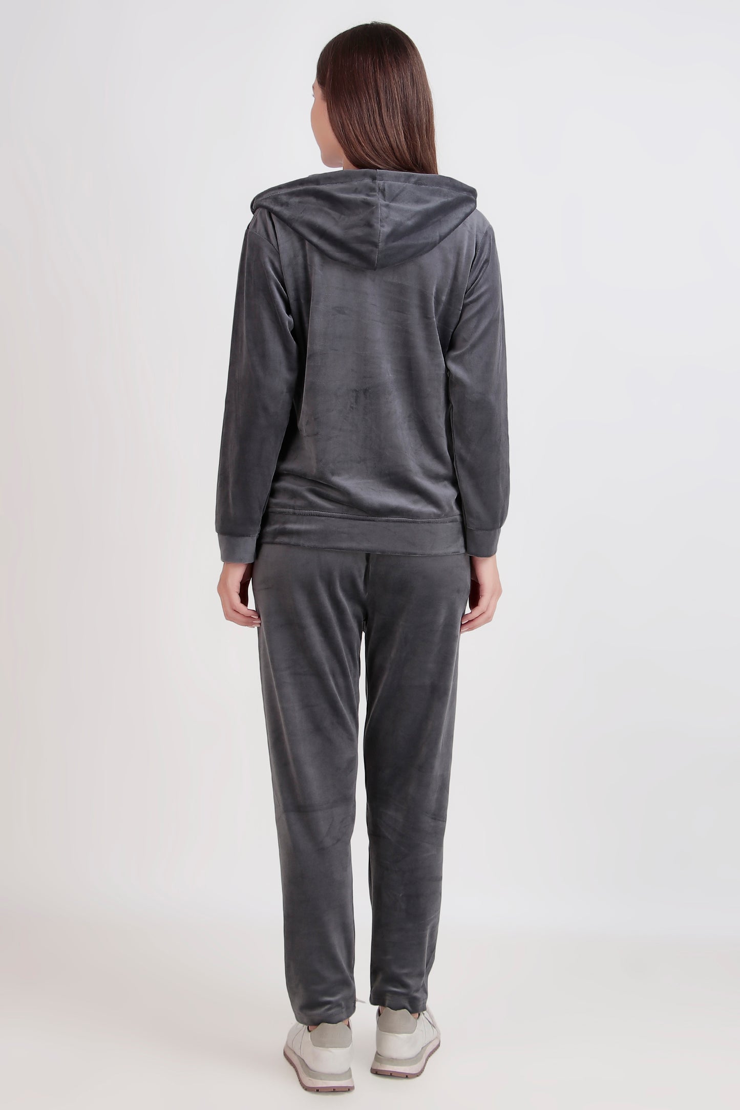 Velvet 3-Piece Tracksuit Set with Inner, Jacket and Pyjama