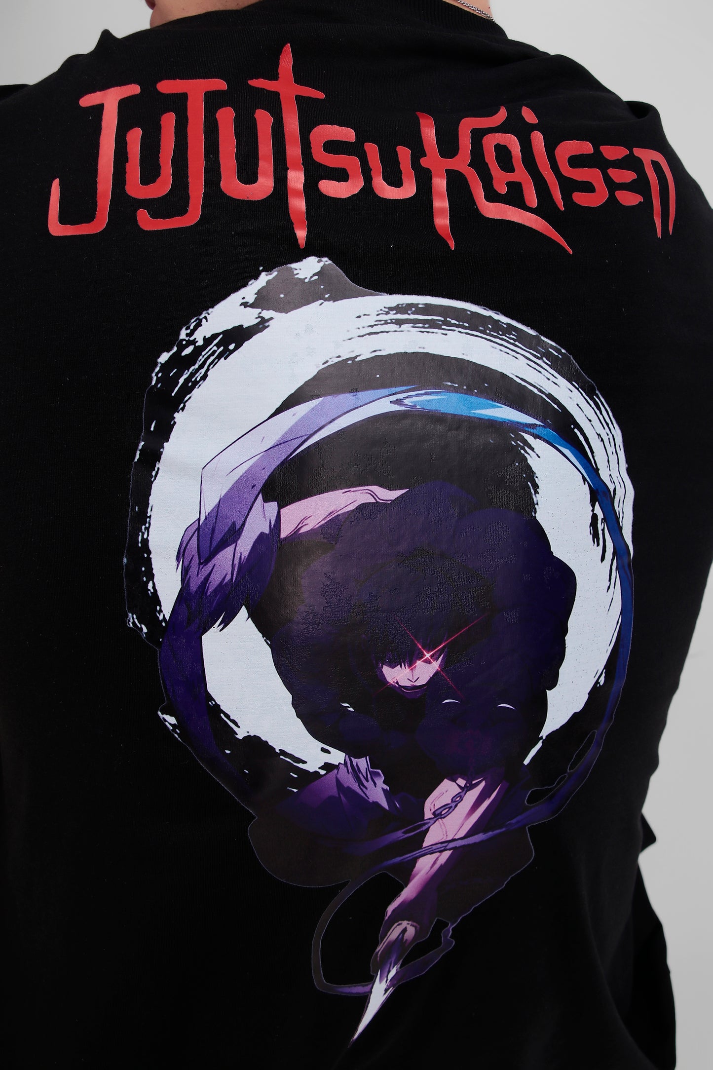 ALPHA-BETA Jujutsu Kaisen Black Anime T-Shirt | Unisex Oversized Fit | 'Toji Fushiguro'